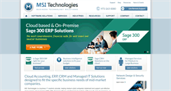 Desktop Screenshot of msitechnologies.com